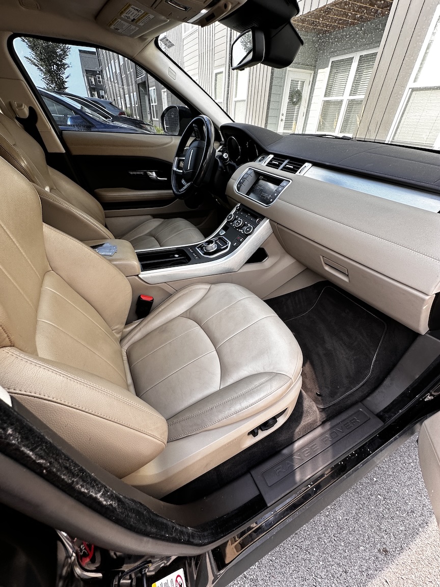 Side shot of car interior detailed in NW Arkansas